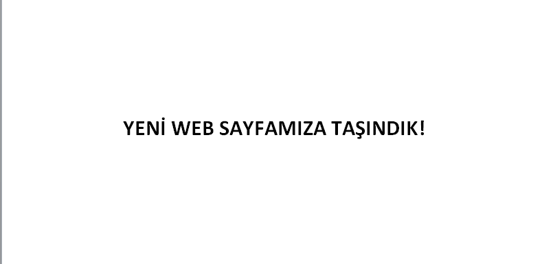 Bölümümüz Yeni Web Sitesi